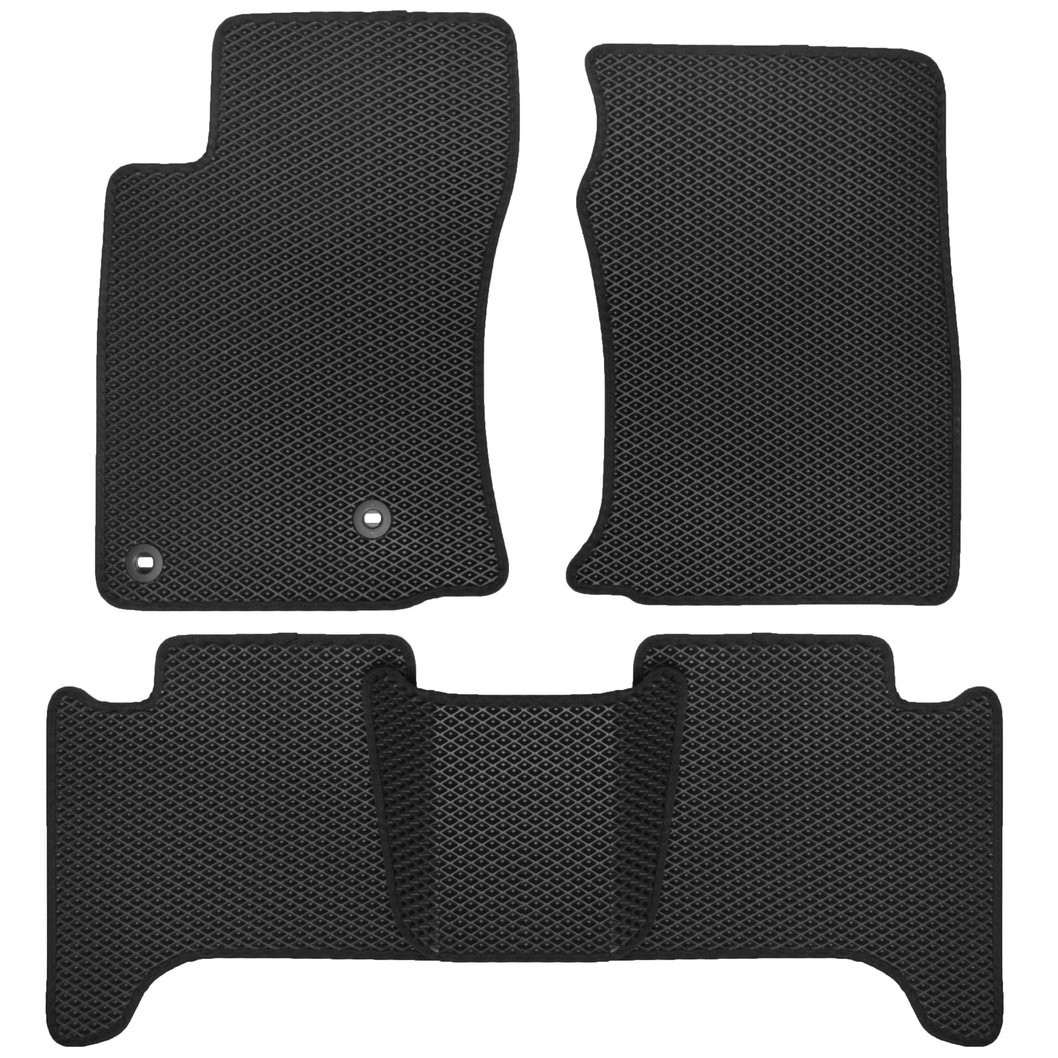 Коврики в салон для Toyota LC Prado 120 '03-09 EVA-полимерные Черный (150621)