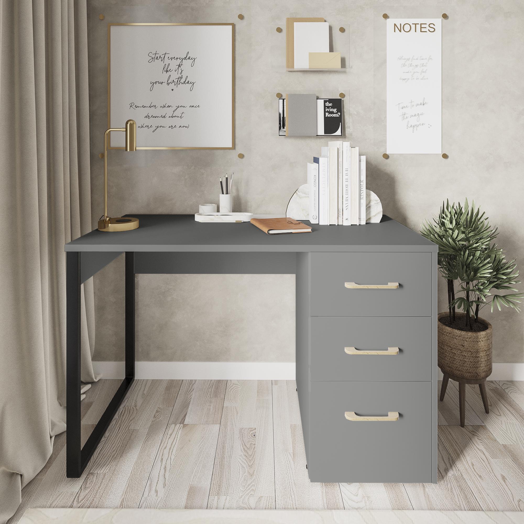 Стіл письмовий Loft-5 1200х598х750 мм Графіт (Арт.219) - фото 3 Стіл письмовий Loft-5 1200х598х750 мм Графіт (Арт.219) - фото 3