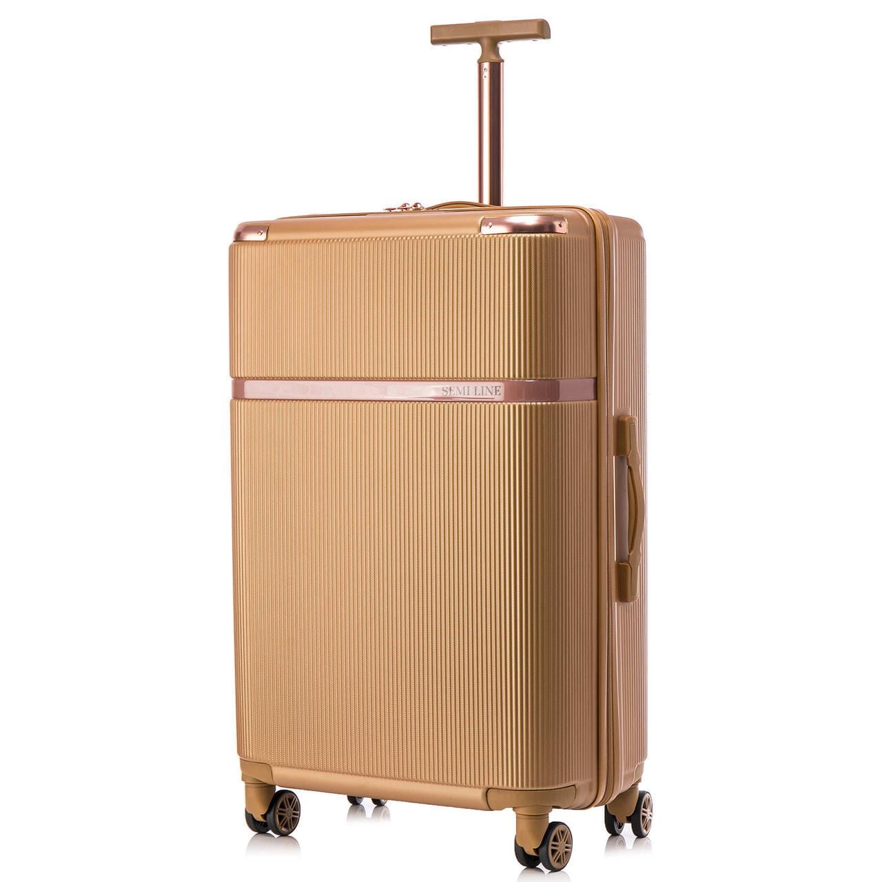 Чемодан SEMI LINE 28" L Gold (T5667-4) Чемодан SEMI LINE 28" L Gold (T5667-4)