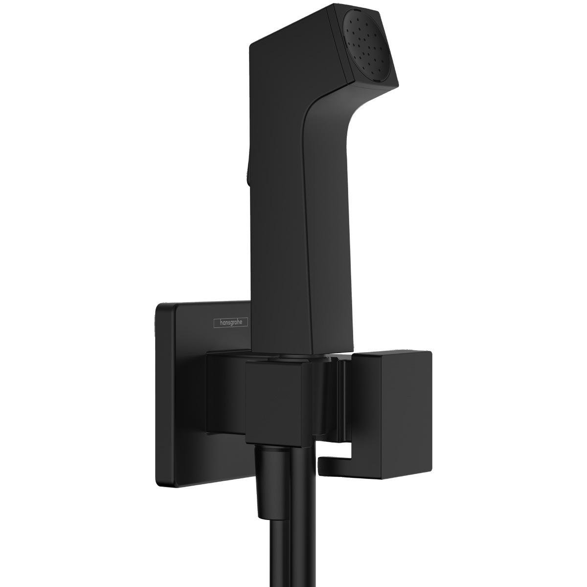 Комплект для гігієнічного душу з підключенням Hansgrohe E EcoSmart+ 29231670 Чорний (157528)