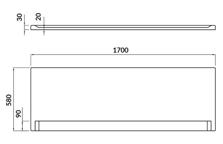 Панель для ванни Cersanit Lorena/Flavia/Korat/Nao/Lana/Octavia/Profea пластикова з кріпленням 170х58 см Білий - фото 4 Панель для ванни Cersanit Lorena/Flavia/Korat/Nao/Lana/Octavia/Profea пластикова з кріпленням 170х58 см Білий - фото 4