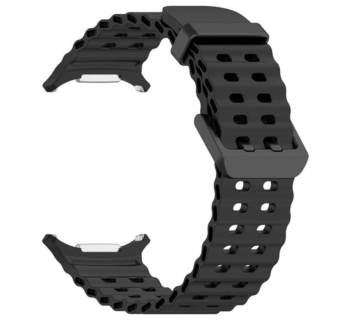 Ремешок силиконовый Primolux Ocean для часов Samsung Galaxy Watch Ultra 47 мм Black (SM-L705) Ремешок силиконовый Primolux Ocean для часов Samsung Galaxy Watch Ultra 47 мм Black (SM-L705)