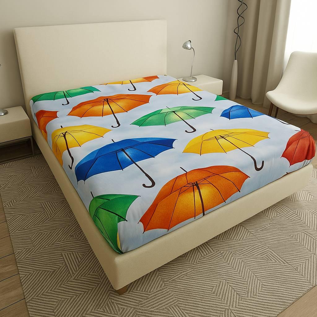 Простынь на резинке Umbrella бязь 160х200 см (G-1104d/WP/x160)