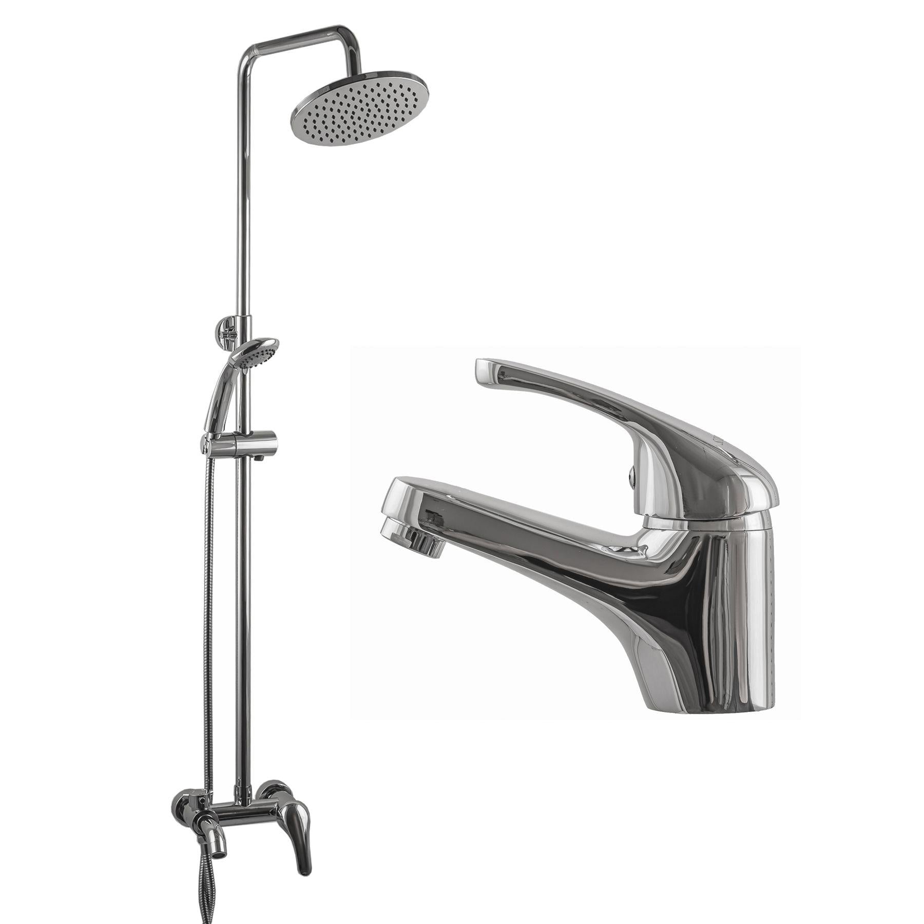 Душевая система со смесителем Globus Lux SOLLY GLSO-1111 000010146 Хром (110371)