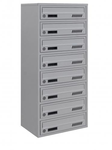 Почтовый ящик Галиндустрия E2-08-А многосекционный на 8 квартир металлический Серый (132-119-000004701)