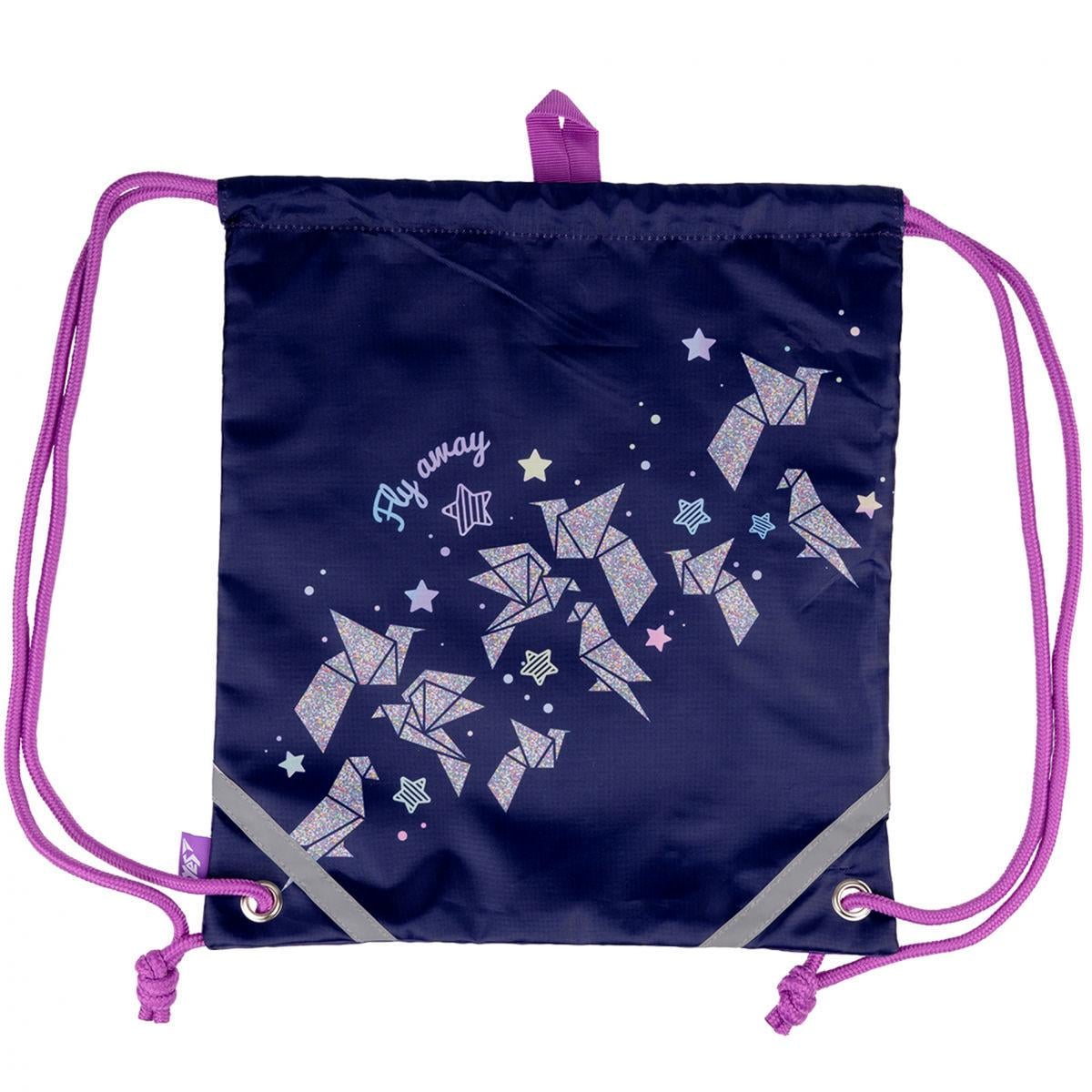 Сумка для обуви YES Origami Doves 40x35 см Сиреневый (533435)