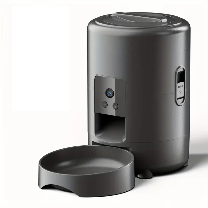 Кормушка для кошек Smart WiFi 2L с видеокамерой и управлением через приложение Черный (2675538067)