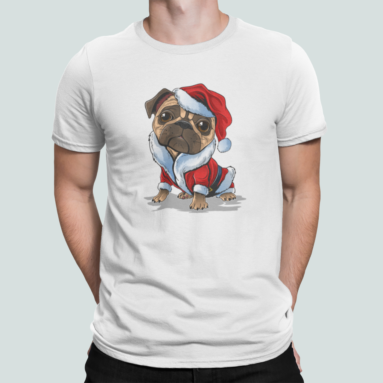 Футболка мужская новогодняя Stedman с принтом Бульдожек Санта XXXL Белый (НГ120-12) Футболка мужская новогодняя Stedman с принтом Бульдожек Санта XXXL Белый (НГ120-12)