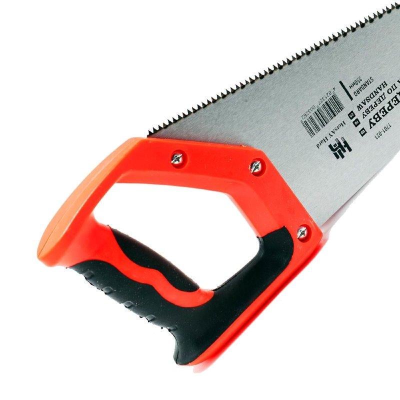 Ножовка по дереву HorsAY Hard STANDARD 7-8 TPI 2D гартований зуб захисне покриття 350 мм (1701-021) - фото 3