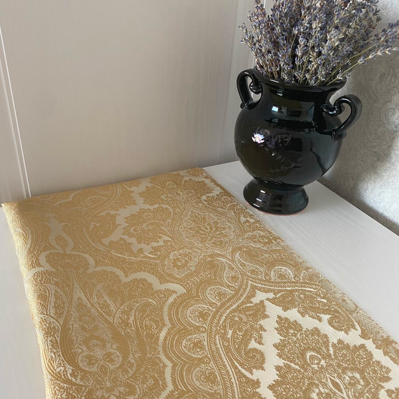 Тканина жакард Mebellini Валенсія 145 см Бежевий (MTEP2000-002) - фото 6