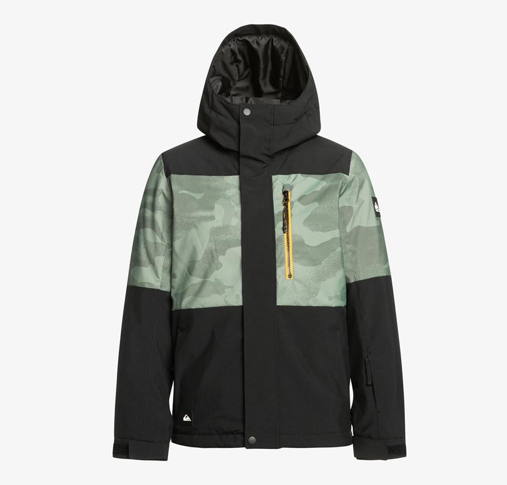 Куртка горнолыжная детская Quiksilver Mission Printed Block 10K DryFlight S Black Green (EQBTJ03155-S)