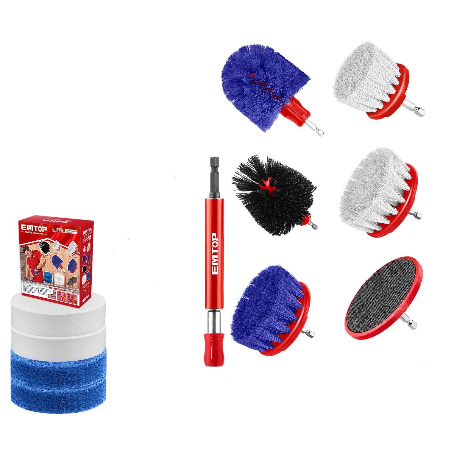 Набір щіток на шуруповерт EMTOP ECB1101 11 шт.