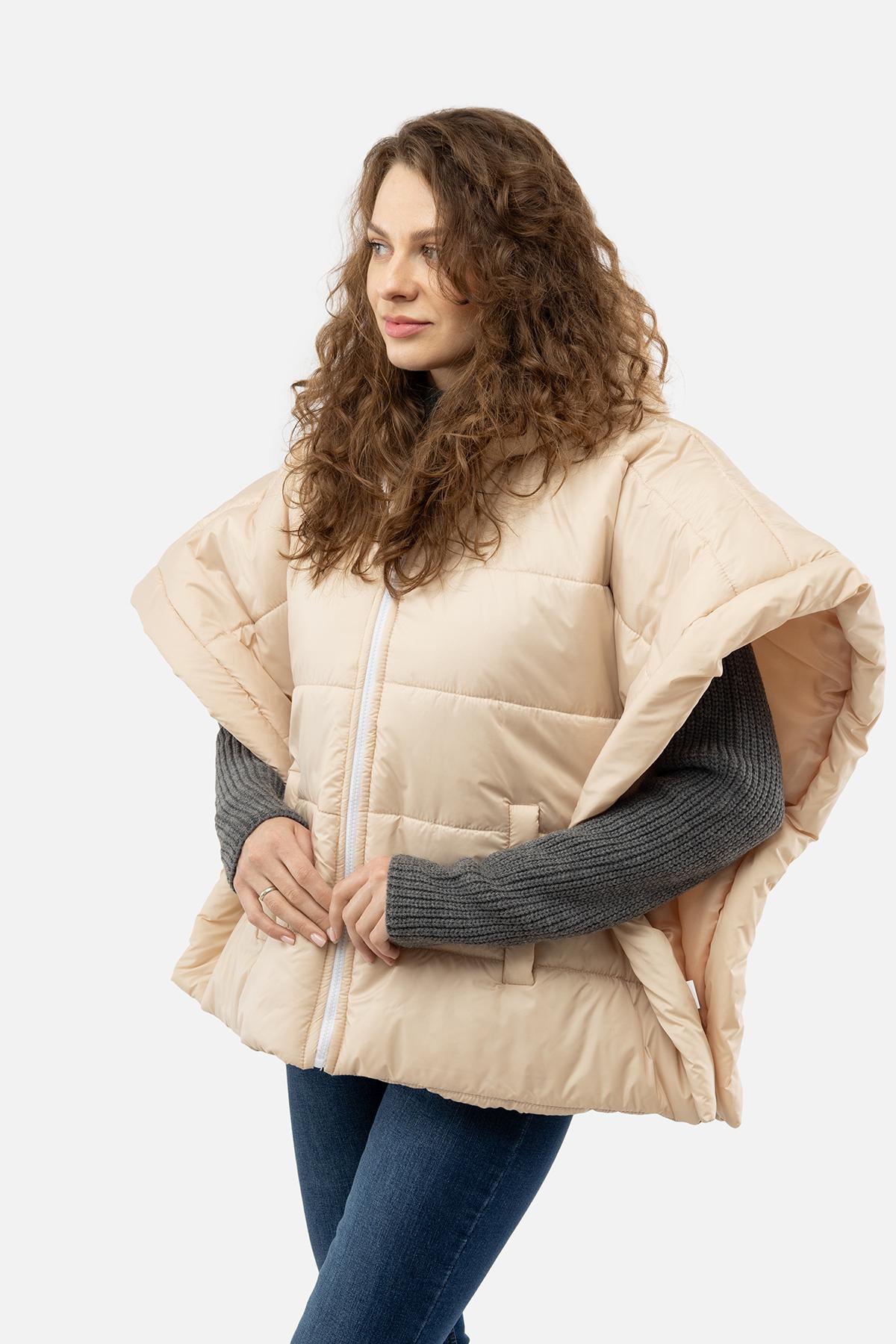 Куртка женская Бежевый р. 48 (SKT000946152) - фото 3 Куртка женская Бежевый р. 48 (SKT000946152) - фото 3