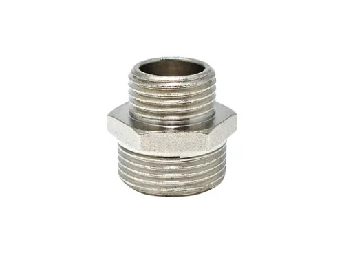 Ниппель редукционный 3/4"х1/2" никелированный (000061821)