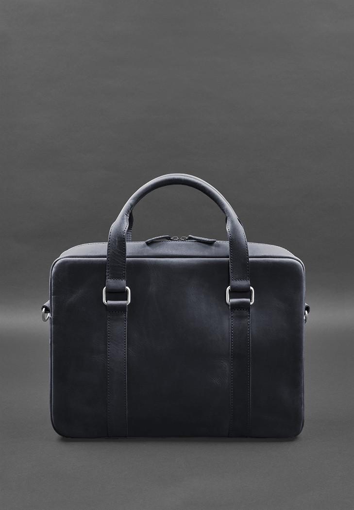 Сумка для ноутбука и документов кожаная Crazy Horse Синий (A-027951) - фото 3 Сумка для ноутбука и документов кожаная Crazy Horse Синий (A-027951) - фото 3