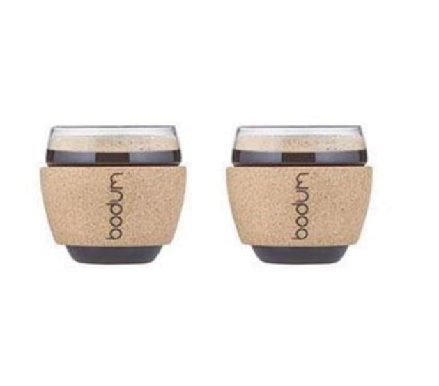 Набор чашек для кофе Bodum Pavina с пробковой защитой боросиликатное стекло 2 пр. (2540488) Набор чашек для кофе Bodum Pavina с пробковой защитой боросиликатное стекло 2 пр. (2540488)