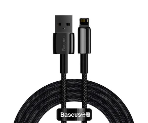 Кабель Data BASEUS Tungsten Gold USB to Lightning 2,4A 2 м Black