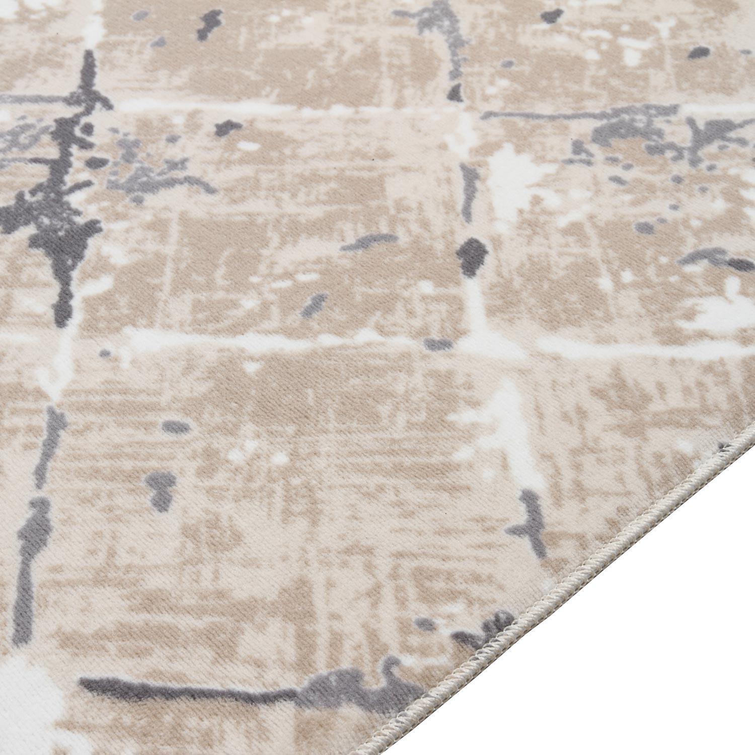 Ковер на силиконовой основе противоскользящий DAKARIA Soft Run 4003M 2x2 м Бежевый (00-00019891) - фото 7 Ковер на силиконовой основе противоскользящий DAKARIA Soft Run 4003M 2x2 м Бежевый (00-00019891) - фото 7