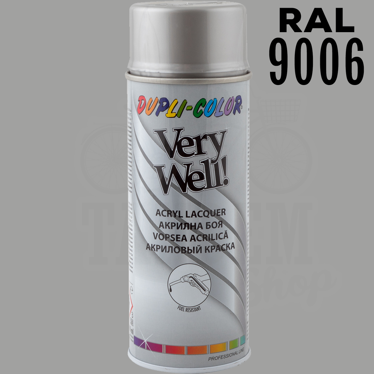 Аэрозольная краска эмаль акриловая универсальная Dupli Color Very Well 400 мл Бело-алюминиевый (RAL 9006) - фото 2