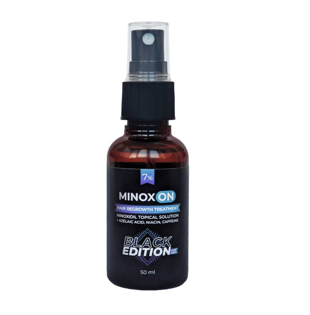 Лосьон мужской для роста волос Minoxon Black Edition Minoxidil 7% 50 мл (2775337260059)