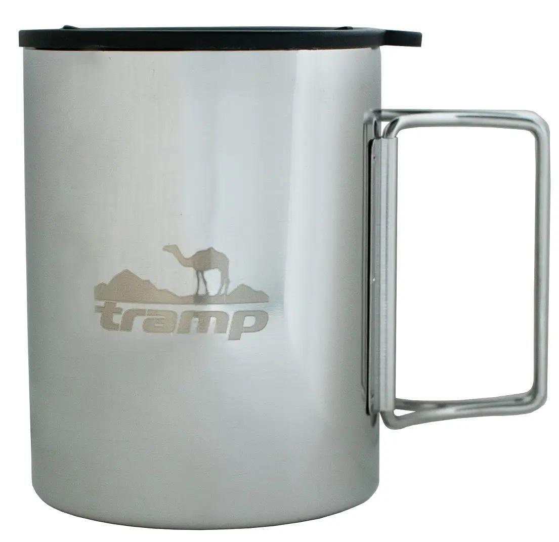 Термокружка Tramp со складными ручками и поилкой 400 мл (UTRC-137-metal)