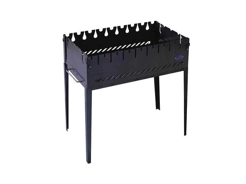 Мангал розкладний Smoke House Case 8 520х300х300 мм на 8 шампурів Чорний (27860565)