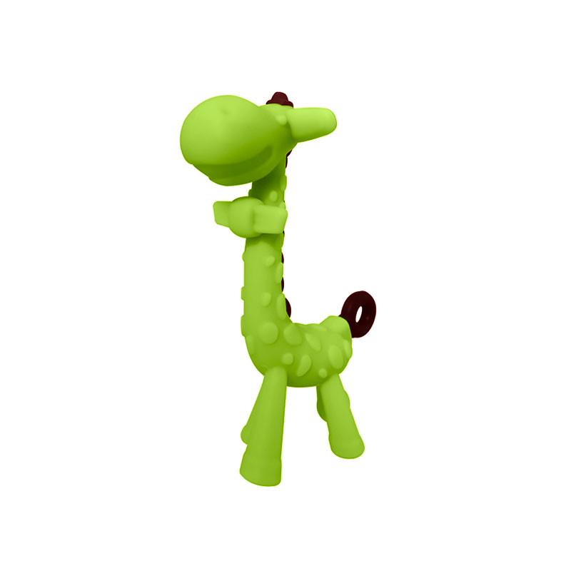 Прорезыватель силиконовый CUMENSS для зубов Giraffe Green