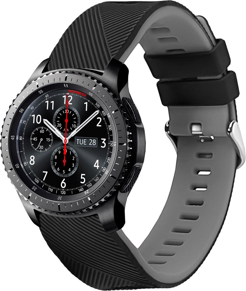 Ремешок Luminic для Samsung Gear S3 Black Grey (26660-53) Ремешок Luminic для Samsung Gear S3 Black Grey (26660-53)