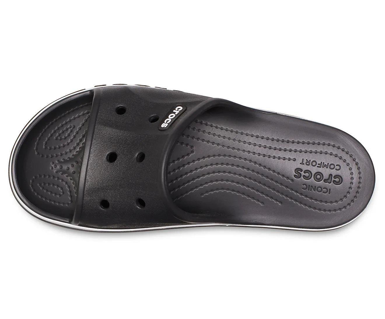 Шльопанці Crocs Bayaband Slide M8W10 р. 41/42 26 см Black/White (2053924) - фото 4