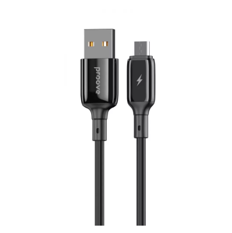Кабель Proove Flex Metal USB to Micro USB 2,4A 1 м Black (CCFM20001301) - фото 1