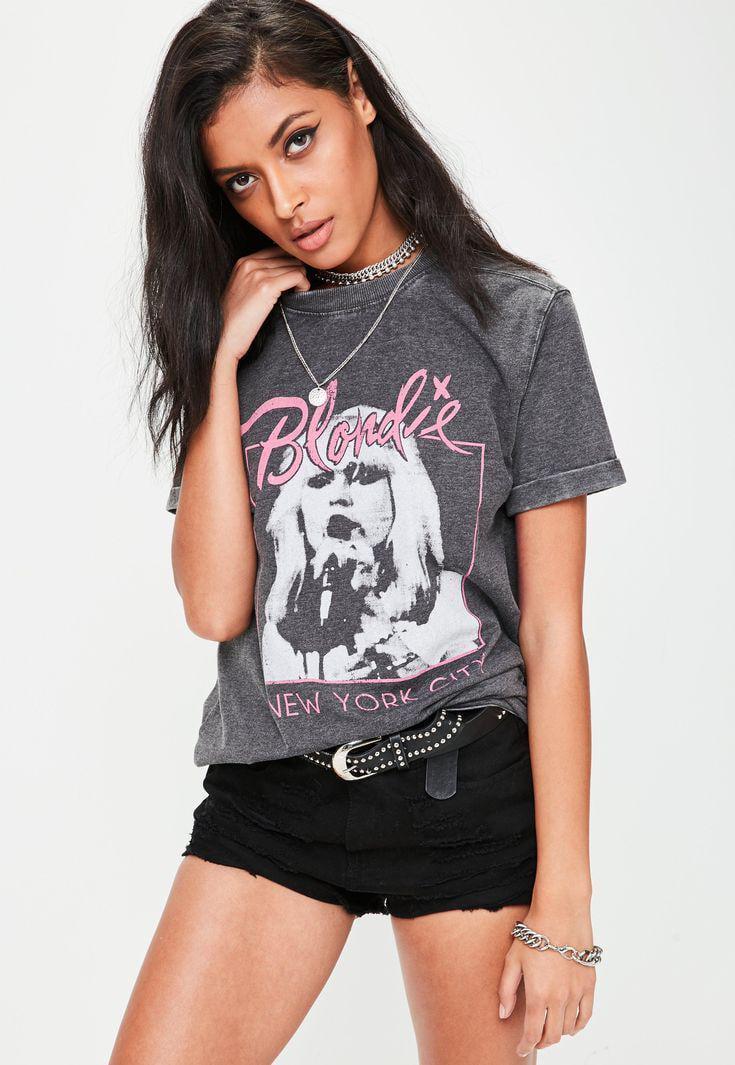 Футболка женская с принтом Pin-000-827 повседневная L Серый (2664085009)