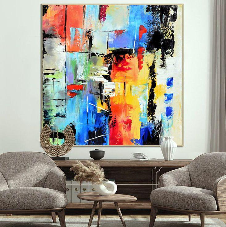 Картина на холсте ArtSale Абстракция 70х70 см abst0140
