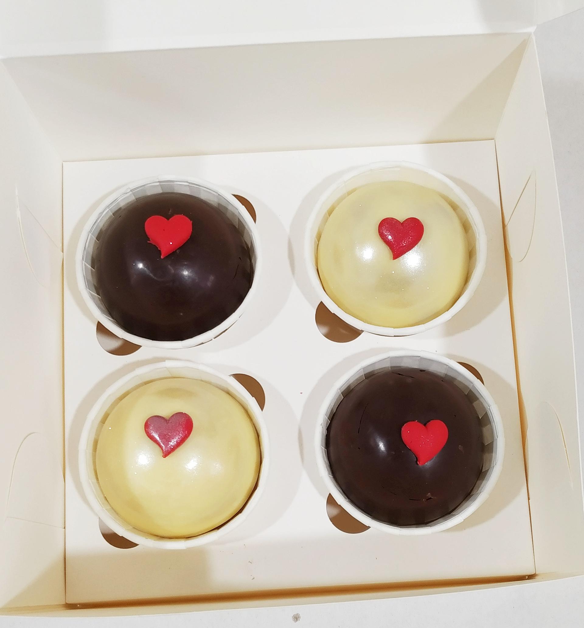 Набор шоколадных бомбочек Mr.Plum Классический для любимых 4 шт. d 5,5 см 160 г