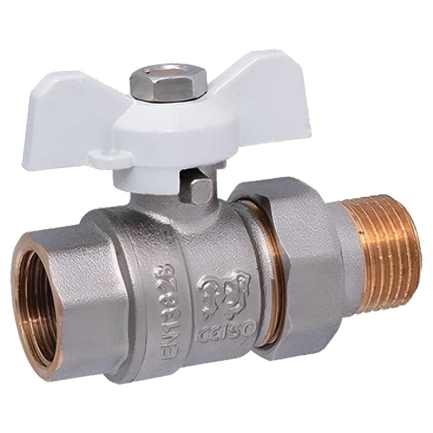 Кран американка Profactor 1" с ручкой бабочка (AKD7877) Кран американка Profactor 1" с ручкой бабочка (AKD7877)