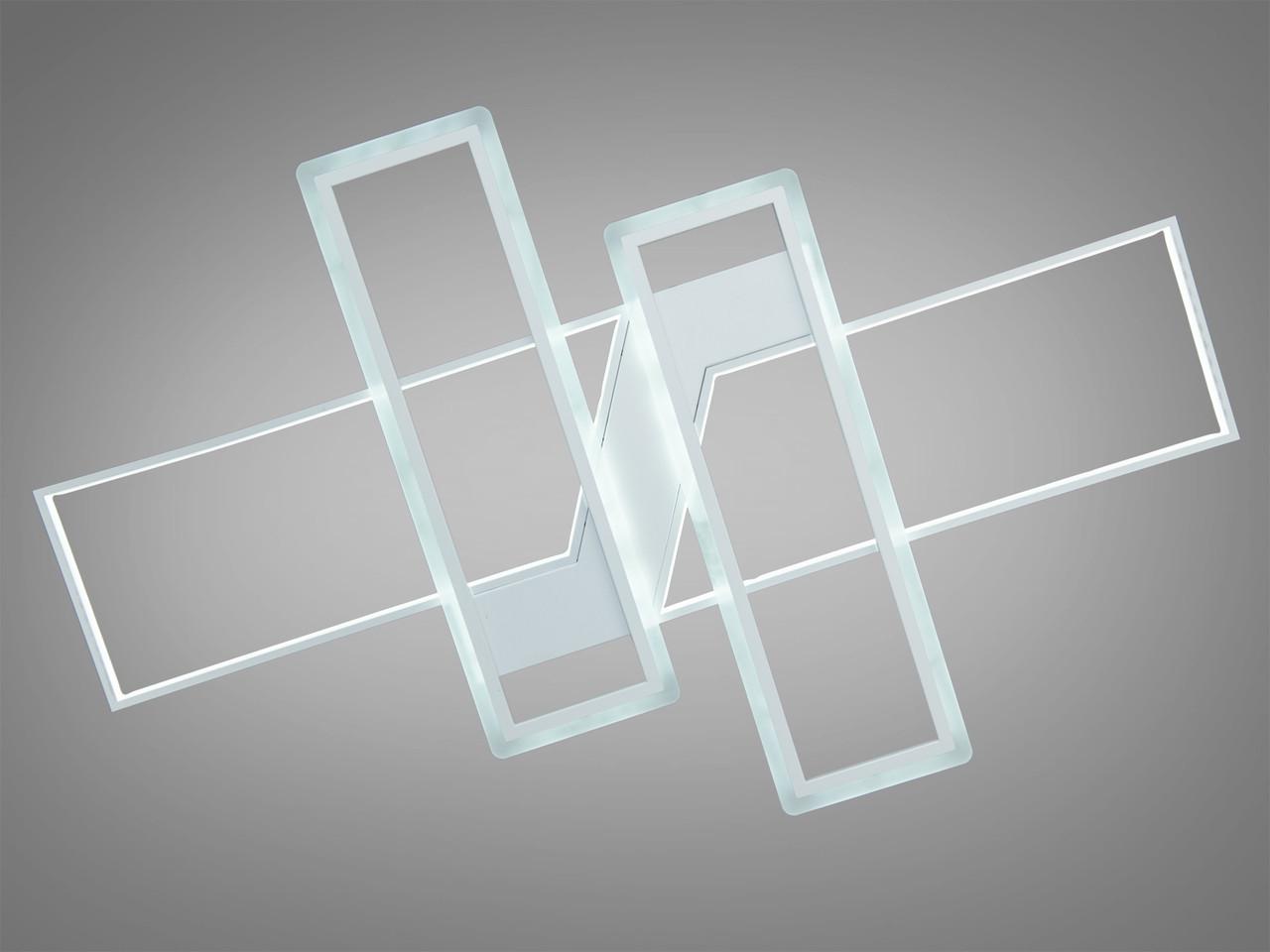 Люстра LED в спальню с пультом 5601BWH-LS 140W на 20 м2 Белый (2235714455)