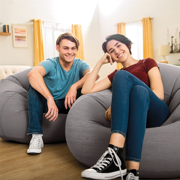 Кресло надувное Intex 107х104х69 см Серый (68579) - фото 7 Кресло надувное Intex 107х104х69 см Серый (68579) - фото 7