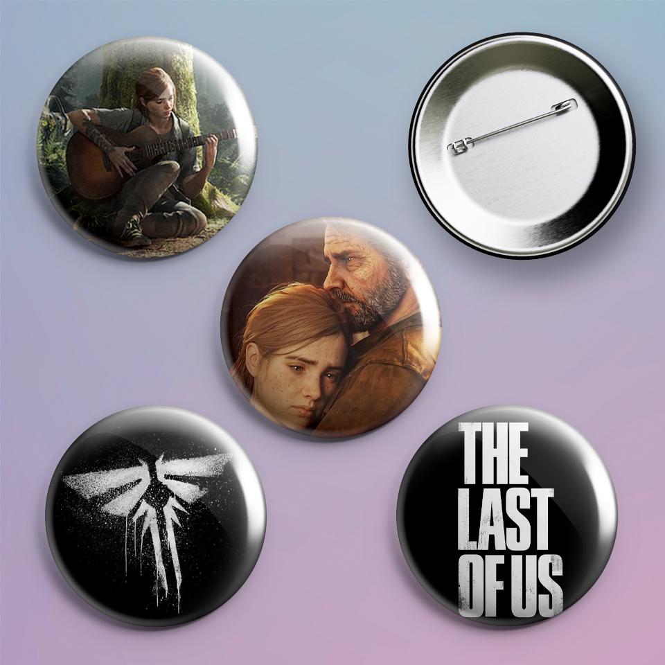 Значки на рюкзак с принтом игры The Last of Us 4 шт.