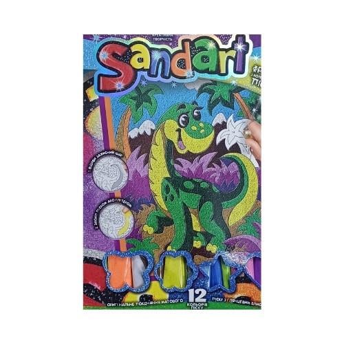 Фреска из песка Danko Toys Sand Art Динозавр (SA-02-01U)
