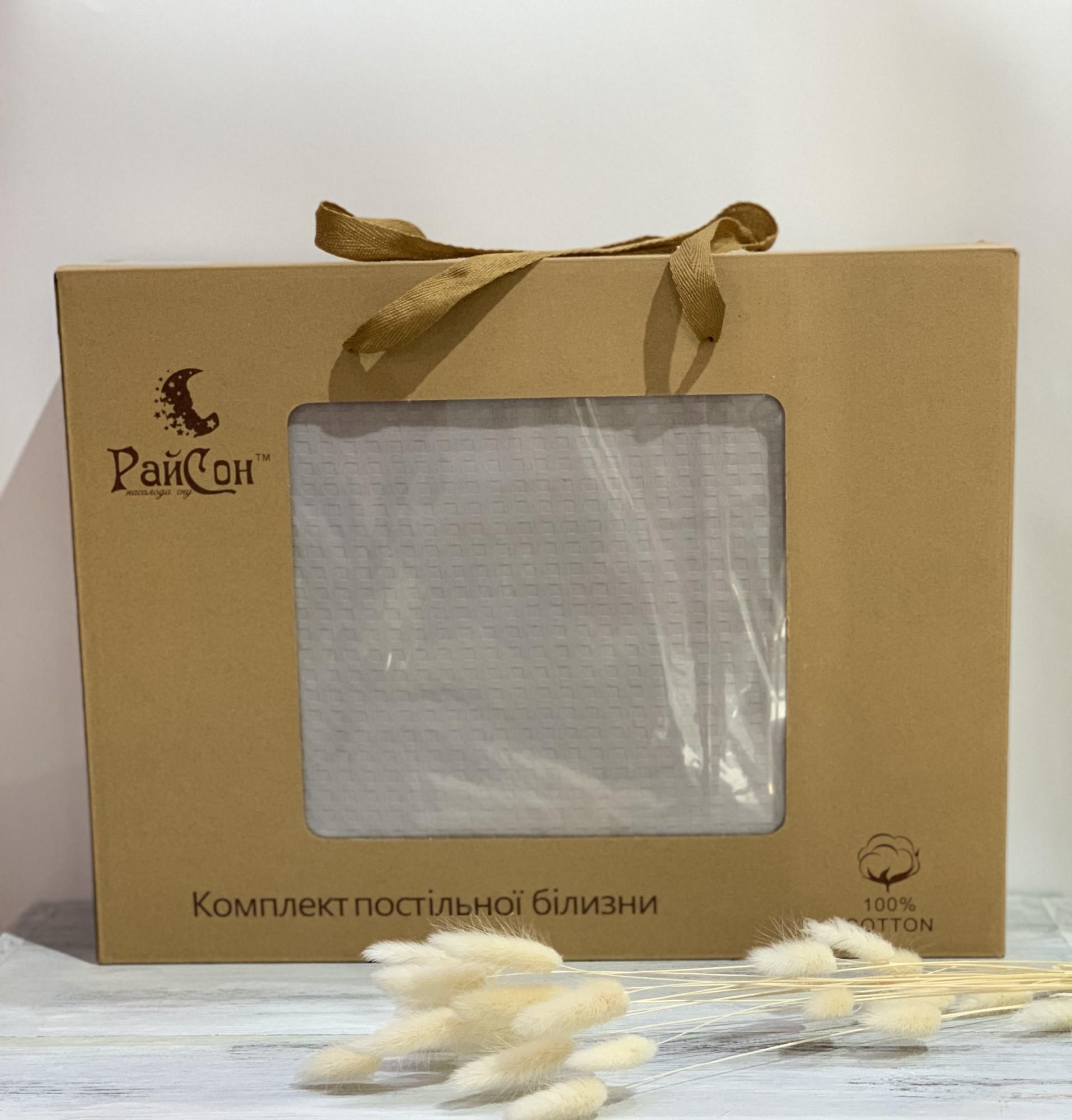 Комплект постельного белья Крафт страйп-сатин В3 двуспальный Серый