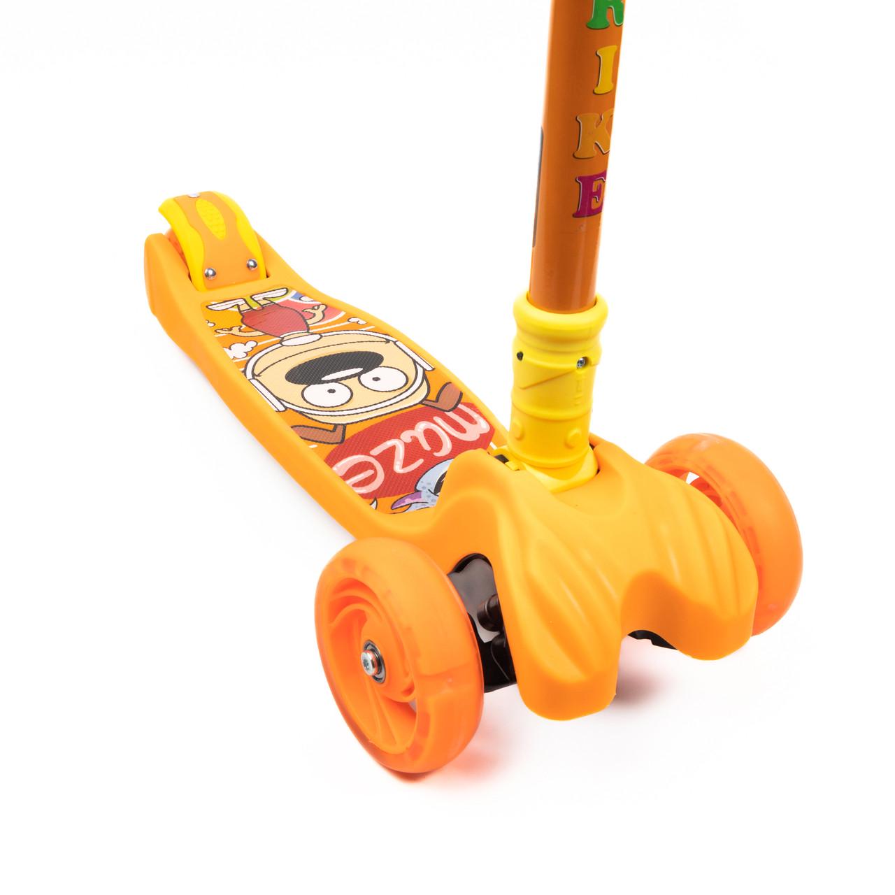 Самокат дитячий триколісний складний iTrike Maxi JR 3-060-11-GR (JR3-060-11-GR) - фото 4