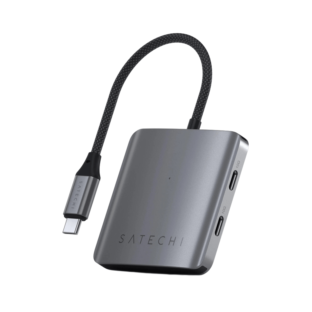 Мультипортовий адаптер Satechi 4-Port USB-C Hub with PD Space Grey (ST-H4CPDM)