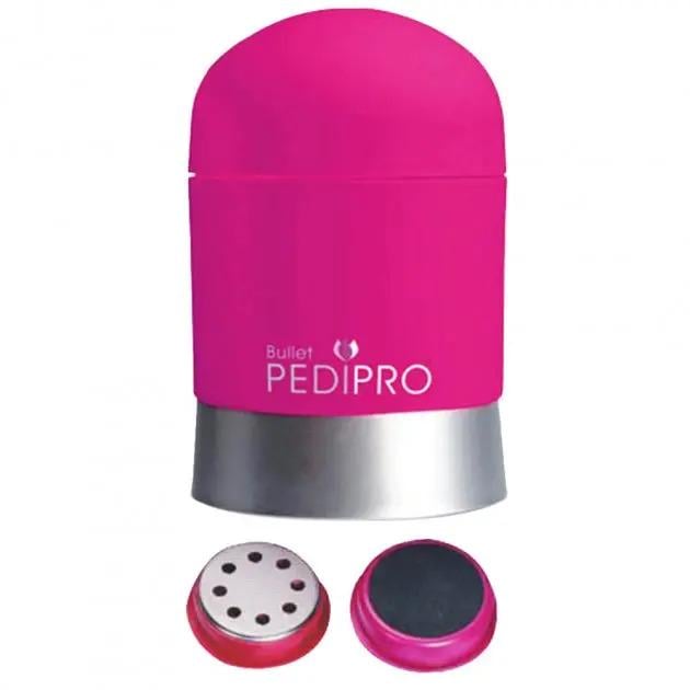 Пемза электрическая для педикюра Good Idea PEDI PRO для чистки стоп с насадками Розовый (65471ОД)