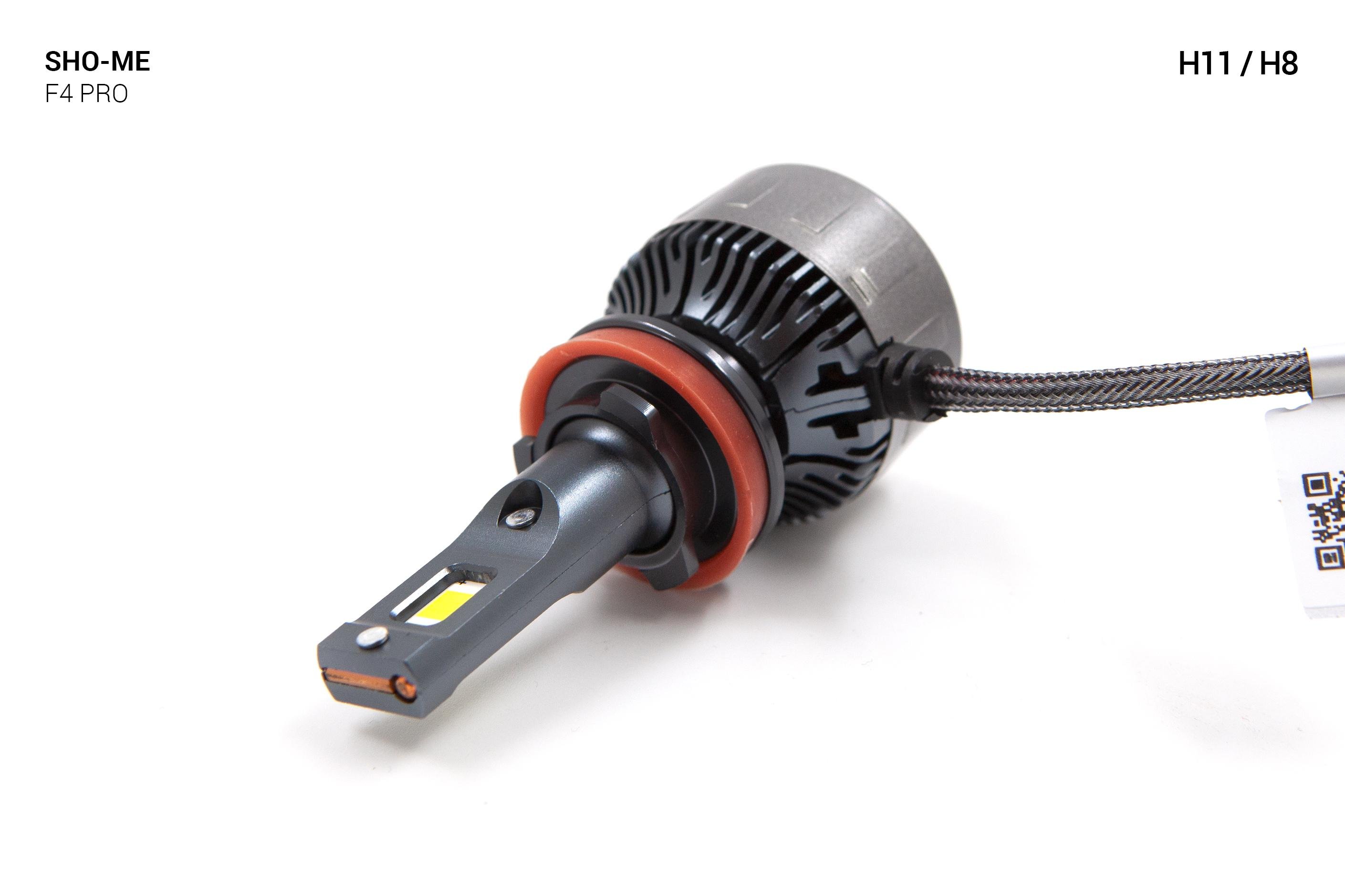 Автолампи Sho-Me F4-Pro H11 LED 45W 2 шт. - фото 4 Автолампи Sho-Me F4-Pro H11 LED 45W 2 шт. - фото 4