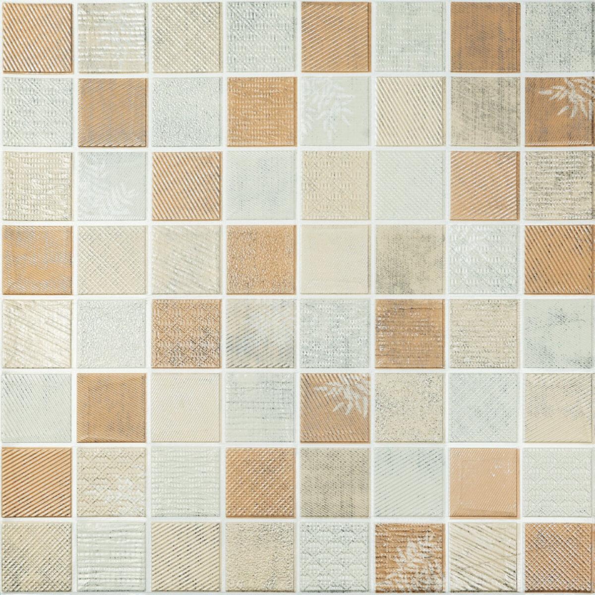 Панель стеновая 3D мозаика D 700х700х4 мм Бежевый (SW-00002011)