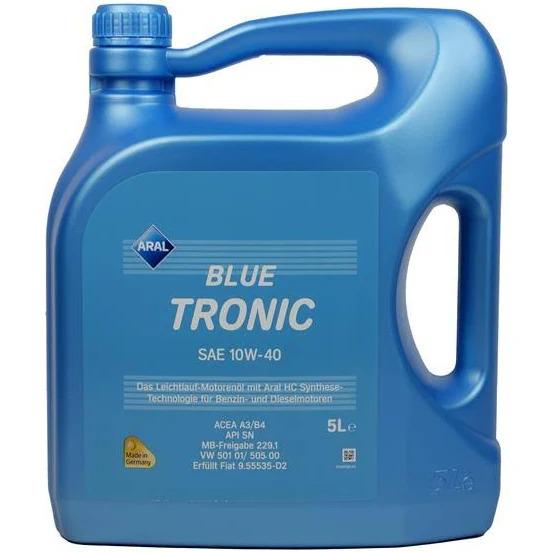 Масло моторное Aral BlueTronic 10W-40 5 л - фото 1 Масло моторное Aral BlueTronic 10W-40 5 л - фото 1