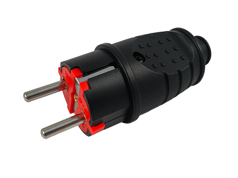 Вилка каучуковая с заземлением Lemanso LMA0204 16 A (6758)