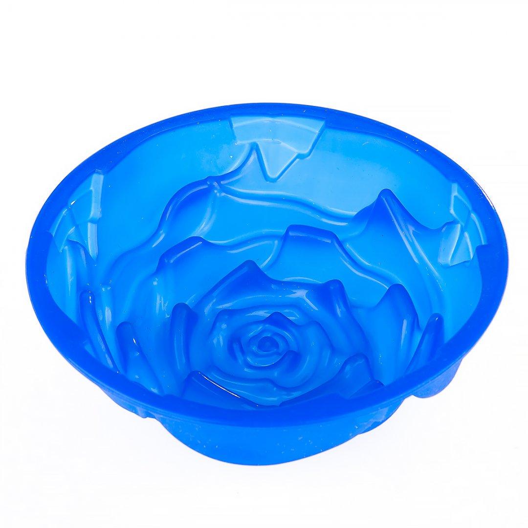 Форма для выпекания кекса Empire Роза силиконовая 6х16 см Синий (2e689e5f)