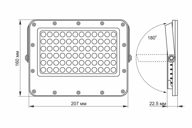 Прожектор автономный Videx LED 1000Lm 5000K 3.2V (29013159) - фото 9