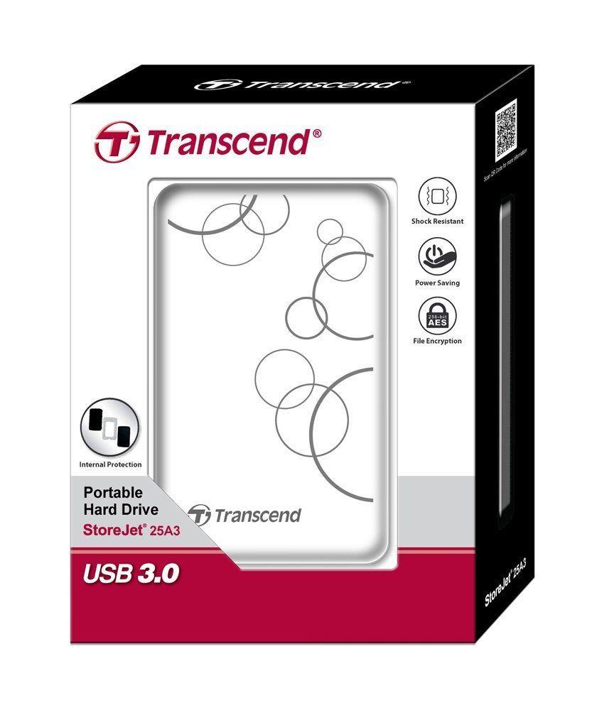 Зовнішній жорсткий диск Transcend StoreJet 25A3 1TB (TS1TSJ25A3W) - фото 4