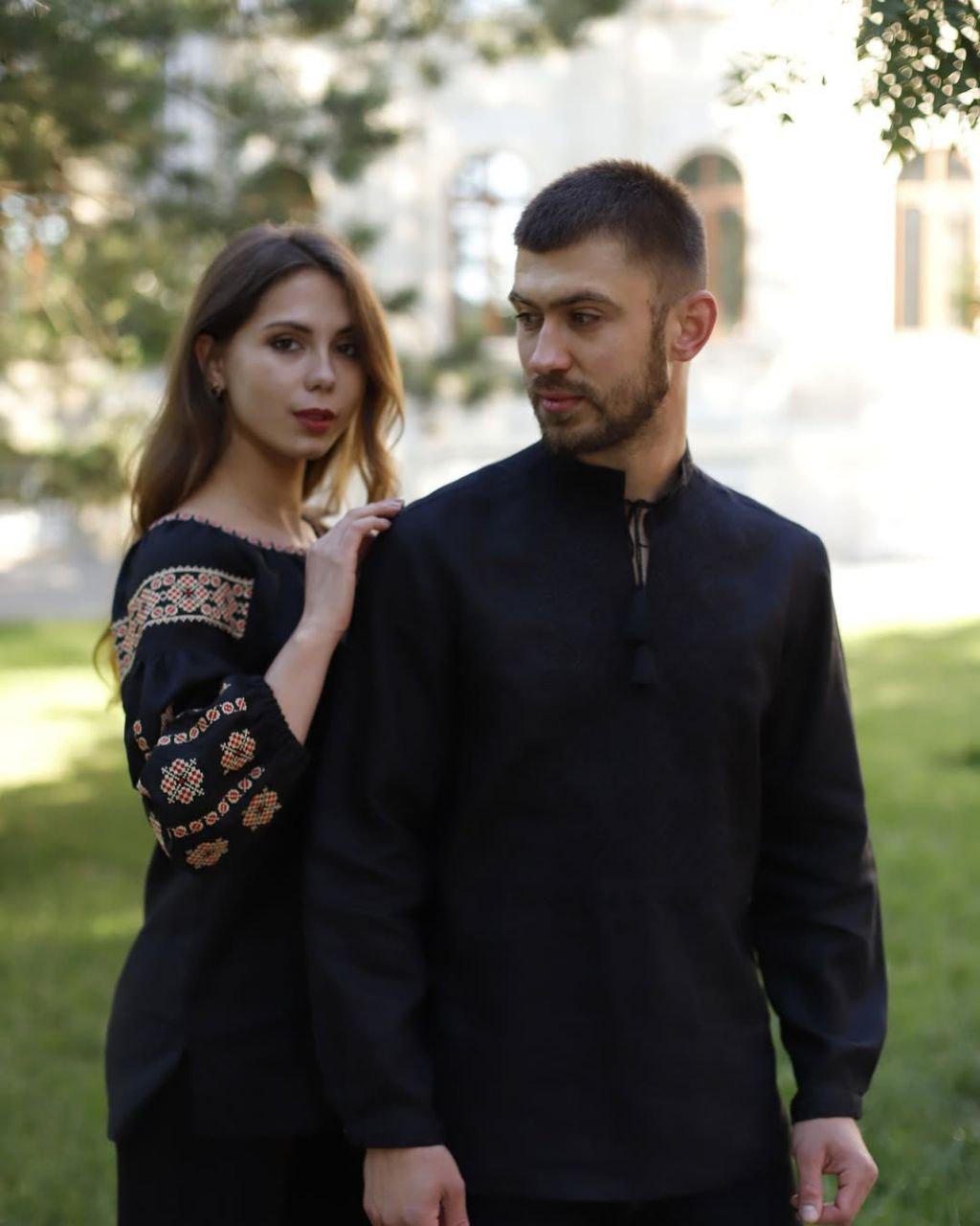 Вышиванка мужская р. 54 Черный (472) - фото 4 Вышиванка мужская р. 54 Черный (472) - фото 4